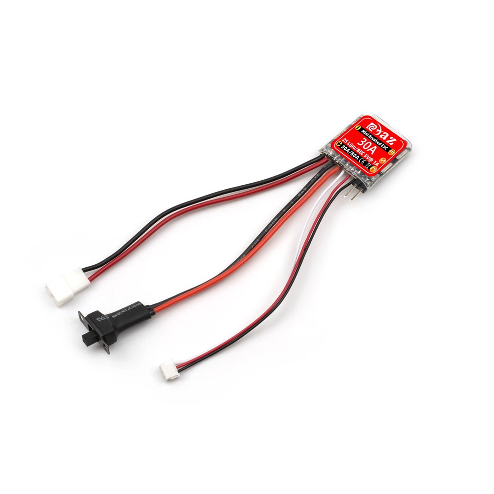 9IMOD Mini RC 30A Brushed ESC Drag Brake Switch for 1/18 1/24 1/32 RC Car Boat