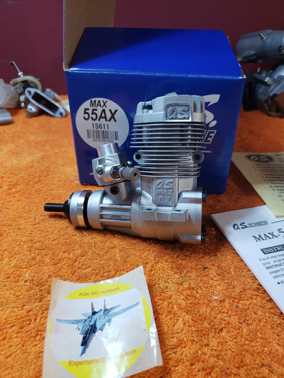 OS Engine – OS max 55 AX RC Motor – New – Made In Japan